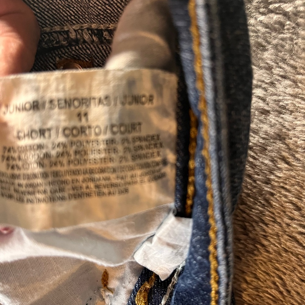 11 Short l.e.i. ashley Lowrise Boot Jeans - Blue - Picture 8 of 15